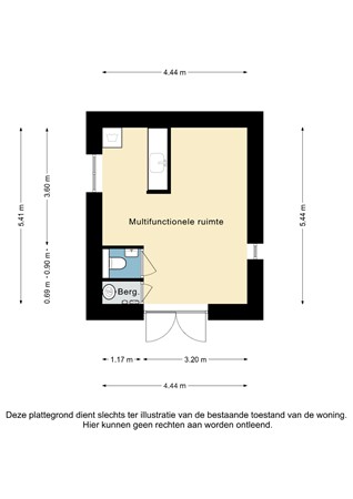 Plattegrond - Hilleshagerweg 4, 6281 AE Mechelen - Hilleshagerweg 4 Mechelen - Bijgebouw 2D.jpg